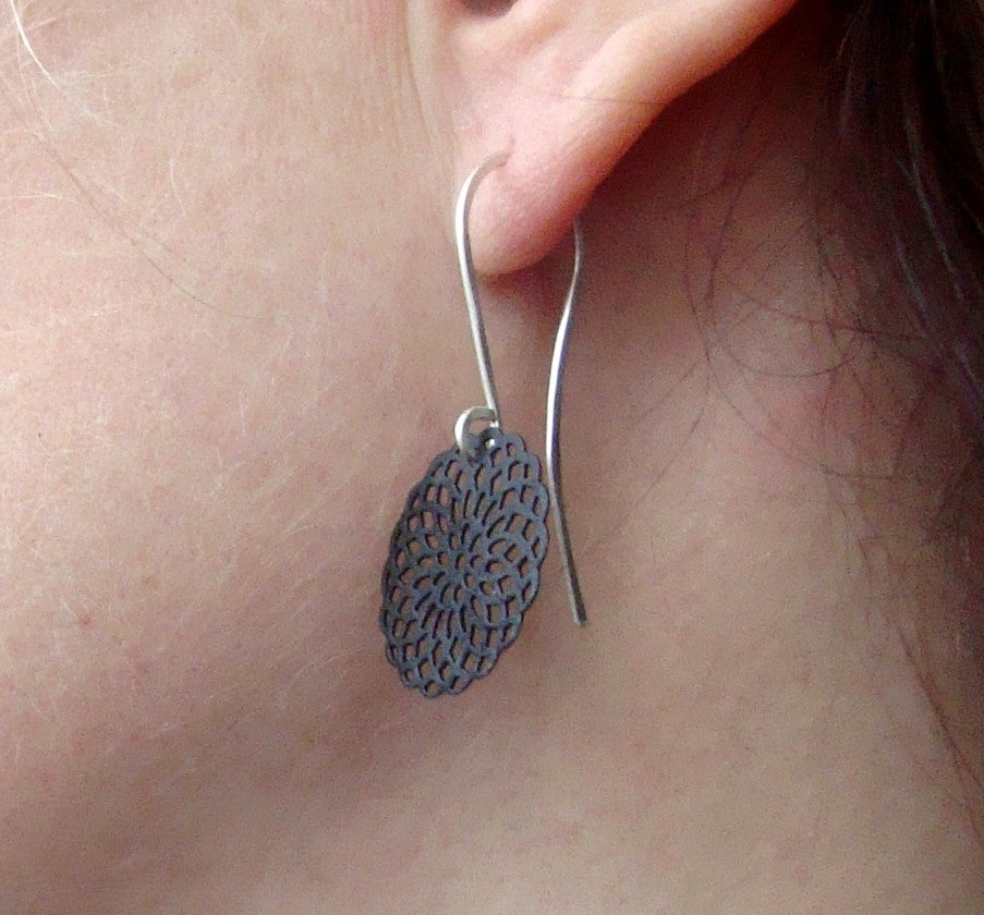 Gold Mandala Earrings